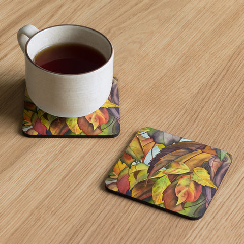 Cork-back coaster