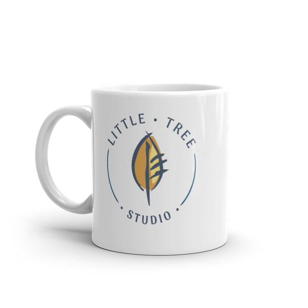 'Little Tree Studio' White glossy mug