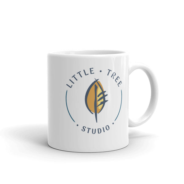 'Little Tree Studio' White glossy mug