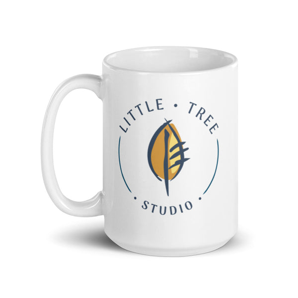 'Little Tree Studio' White glossy mug