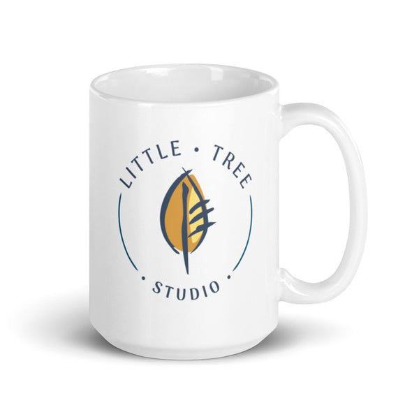 'Little Tree Studio' White glossy mug