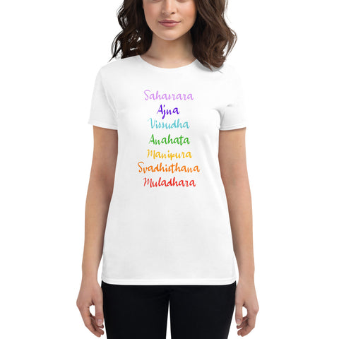 'The Seven Chakras' Women's Short Sleeve T-Shirt